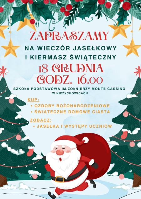 ZAPRASZAMY NA KIERMASZ ŚWIĄTECZNY