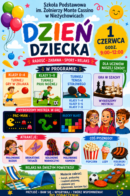 DZIEŃ DZIECKA W NASZEJ SZKOLE