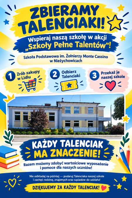 BIERZEMY UDZIAŁ W AKCJI ''SZKOŁY PEŁNE TALENTÓW''