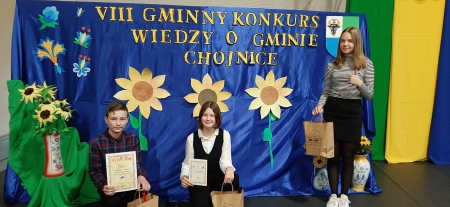 VIII edycja Gminnego Konkursu Wiedzy o Gminie Chojnice – I MIEJSCE dla naszej sz...